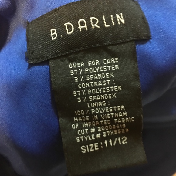 💙Formal Strapless Dress🖤 - Picture 2 of 3